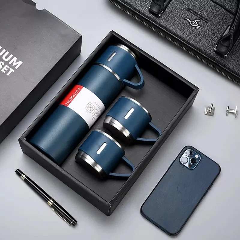 Kutulu Çelik Termos Set 500 ML MSB-625-2