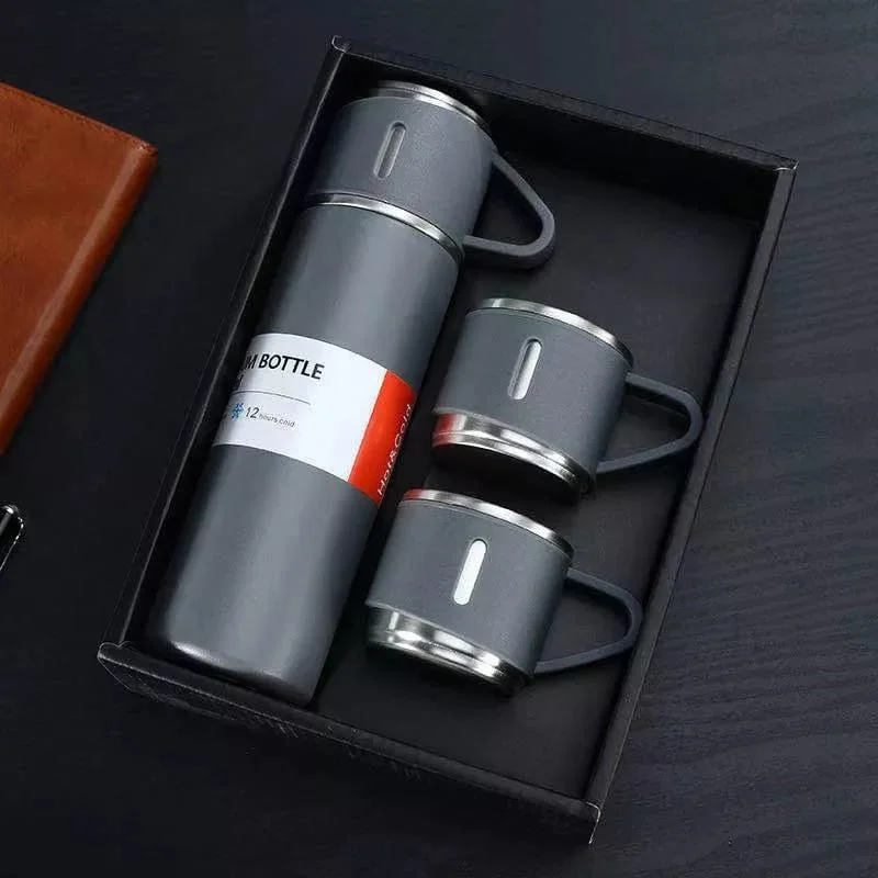 Kutulu Çelik Termos Set 500 ML MSB-625-2